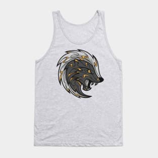 yellow and black loyal badger Tank Top